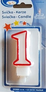 číslová sviečka 1